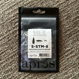 SCULPTED STILETTO MEDIUM REFILL(50 tips per bag)S-STM-8